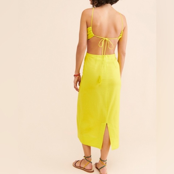 FARM Rio Yellow Backless Dress - Picture 7 of 14
